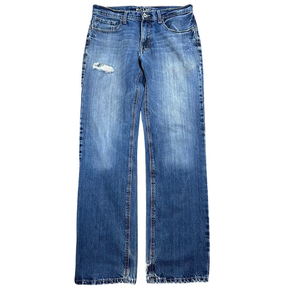 Buckle Reclaim Jeans Men’s 33x34 Relaxed Straight Faded Distressed Denim Pants